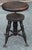 Victorian 19th Century Oak Revolving Piano Stools With Glass Ball Claw Feet For Sale - Image 3 of 12