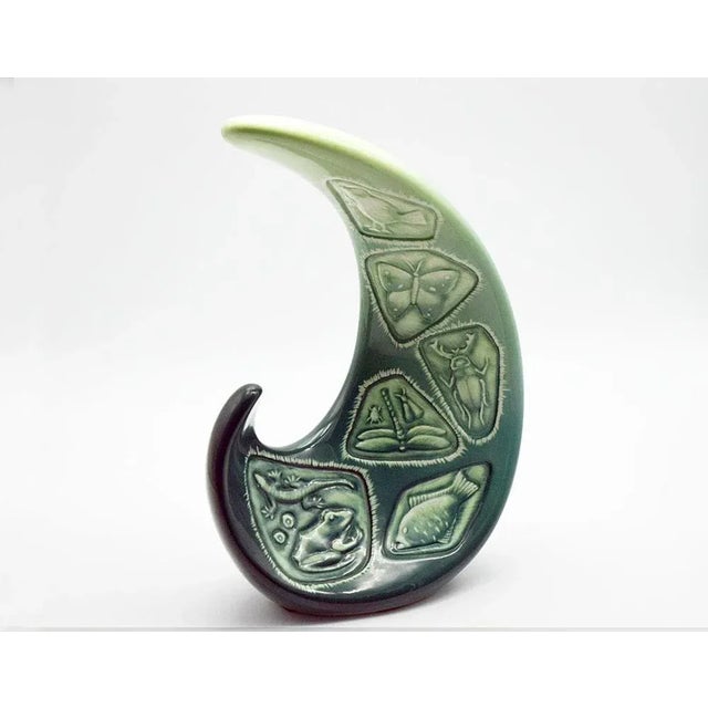 Green Italian Ceramic Vase, 1960s For Sale - Image 8 of 8