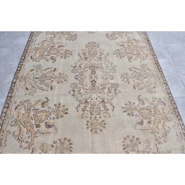 1960s Kurdish Handknotted Wool Area Rug For Sale - Image 4 of 11