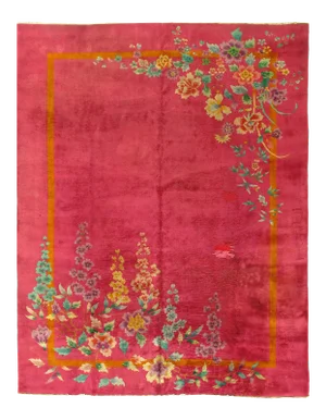Early 20th Century Antique Chinese Art Deco Rug