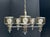 Mid-Century Modern 1970s Chrome-and-Glass 5-Light Chandelier Attributed to Gaetano Sciolari for Lightolier For Sale - Image 3 of 10
