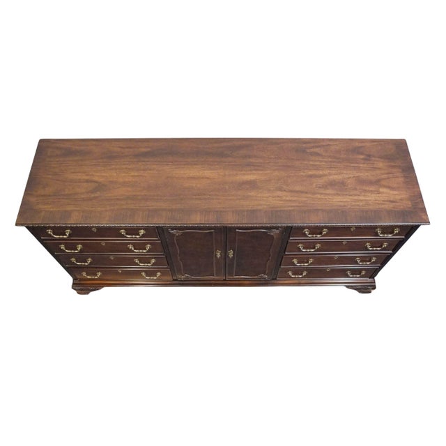 Century Furniture Solid Mahogany Traditional Style 73" Triple Door Dresser For Sale - Image 11 of 14