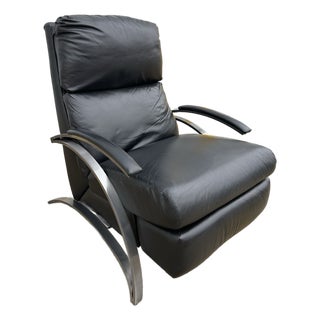 Comfort Designs Black Leather Recliner For Sale