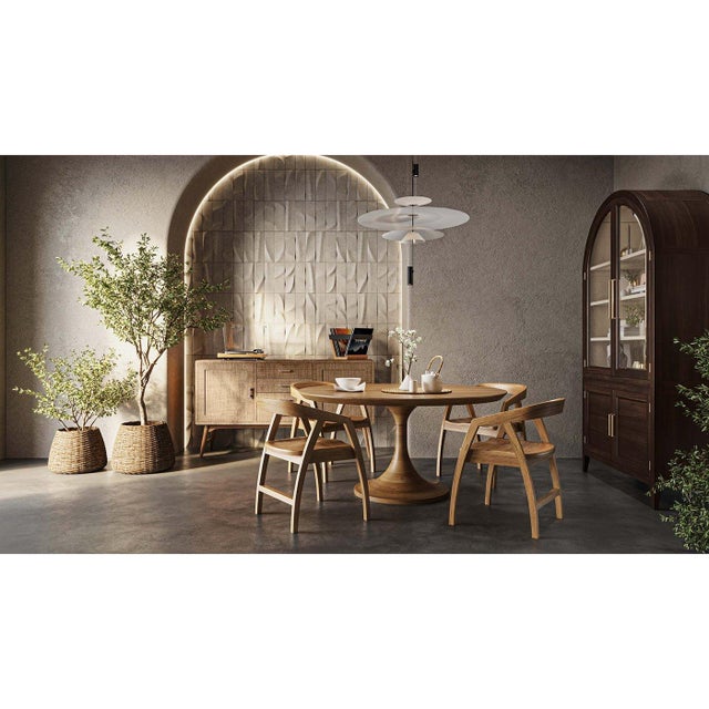 Not Yet Made - Made To Order Custom Made French Modern Tulip Dining Table - 50" For Sale - Image 5 of 5