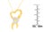 10K Two-Tone Gold 1/10 cttw Diamond Heart Pendant Necklace (H-I, I1-I2) For Sale - Image 4 of 4
