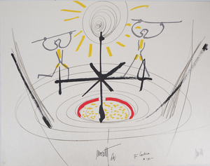 Raymond Moretti and Jean Cocteau, The Dancers, Original Signed Lithograph