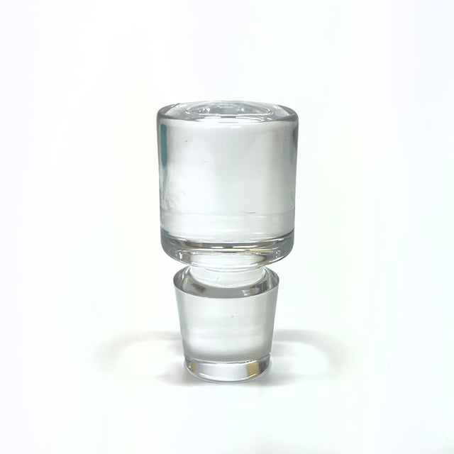 Anchor Hocking Aqua Blue Blendo Glass Carafe & Goblets by Anchor Hocking - Set of 3 For Sale - Image 4 of 9