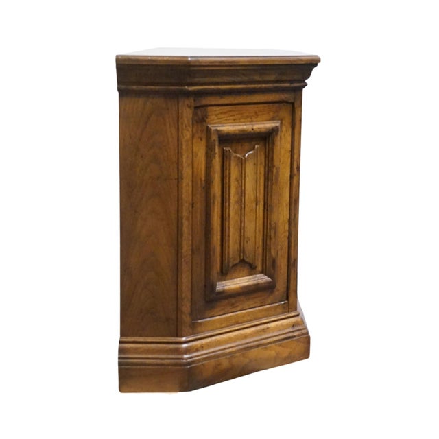 Drexel Furniture Bishopsgate Collection Solid Walnut English Tudor Style 65" Buffet 160-134-6 For Sale - Image 10 of 13