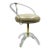 1960s Lucite and Brass Vanity Swivel Chair by Charles Hollis Jones For Sale
