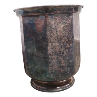 Silver Plated Metal Ice Bucket For Sale