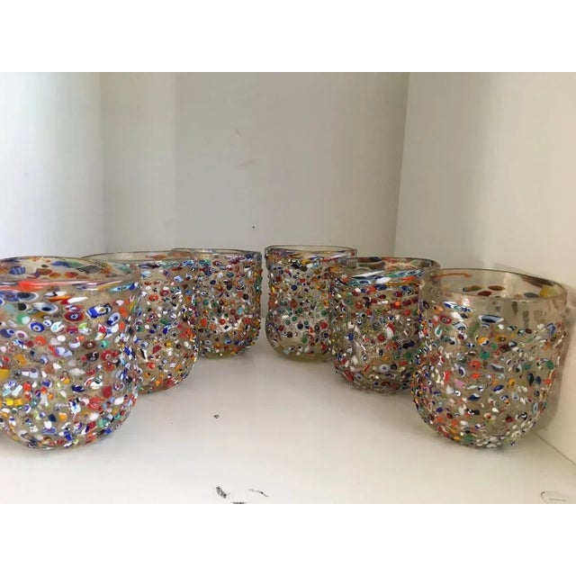 Contemporary 2000s Murrisa Murano Glass" Glasses- Set of 6 For Sale - Image 3 of 11