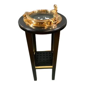 Solid Brass Ships Porthole Table