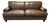 Napa Brown Leather Sofa With Nail Head Treatment, Late 20th Century For Sale