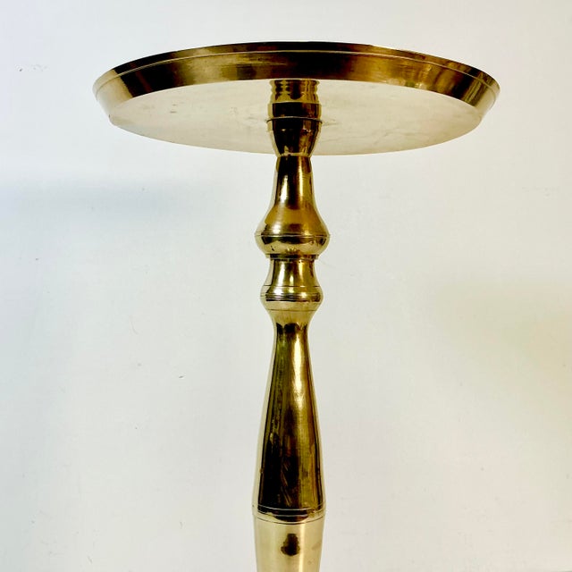 Wood 1970s Vintage Art Deco Hollywood Regency Boho Chic Brass Drinks Table. For Sale - Image 7 of 12