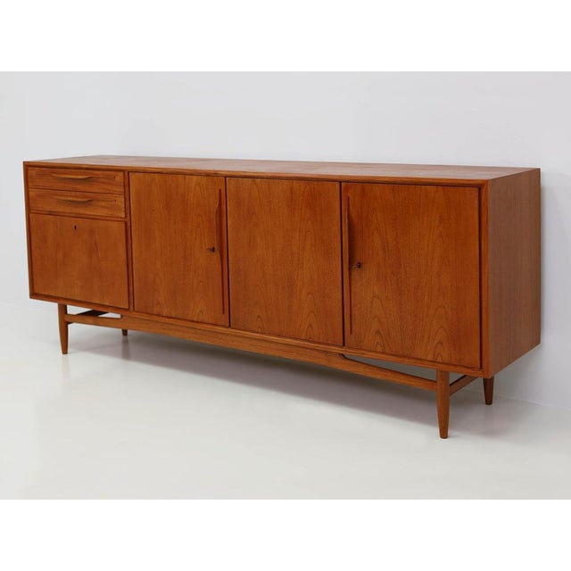Brown Swiss Design Sideboard in Teak, 1960s For Sale - Image 8 of 12