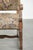 Antique Oak Armchair with Floral Upholstery For Sale - Image 9 of 14