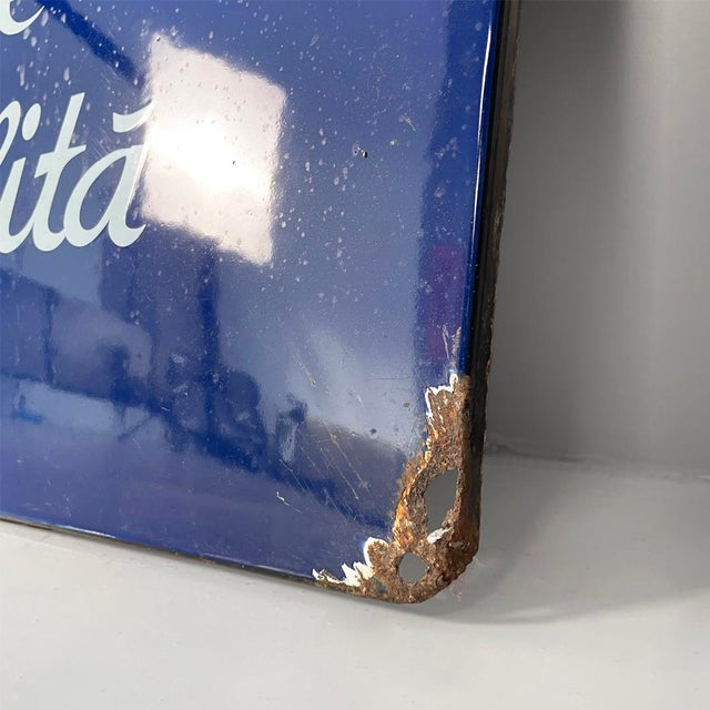Mid-Century Modern Italian Advertising Sign in Metal from Philips, 1950s For Sale - Image 15 of 16
