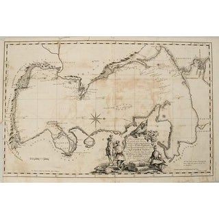 1753 Gibson Map of the Caspian Sea For Sale