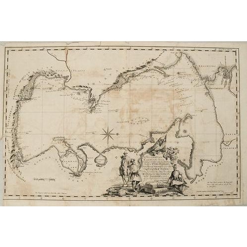 1753 Gibson Map of the Caspian Sea For Sale