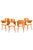 A set of four plywood dining chairs in original finish by renowned Czech designer Ozwald Haerdtl and manufacutred by...