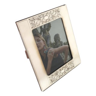 Italian Sterling Silver Picture Frame For Sale