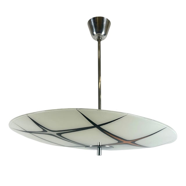 Mid-Century Modern Czech Pendant Lamp, 1960s For Sale