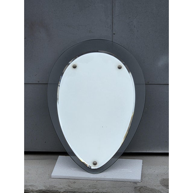 Italian Drop-Shaped Mirror from Veca, 1970s For Sale - Image 6 of 6