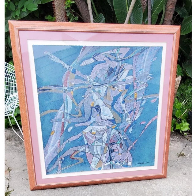 Yamin Young, Serigraph Signed & Numbered "Sirens Song" 275/275 Framed 1980s #2 For Sale In Los Angeles - Image 6 of 13