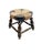 Vintage French Low Beech and Rush Stool, 1970s For Sale - Image 4 of 9