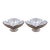 Japanese-Style Ceramic Pedestal Dish - Set of 2 For Sale