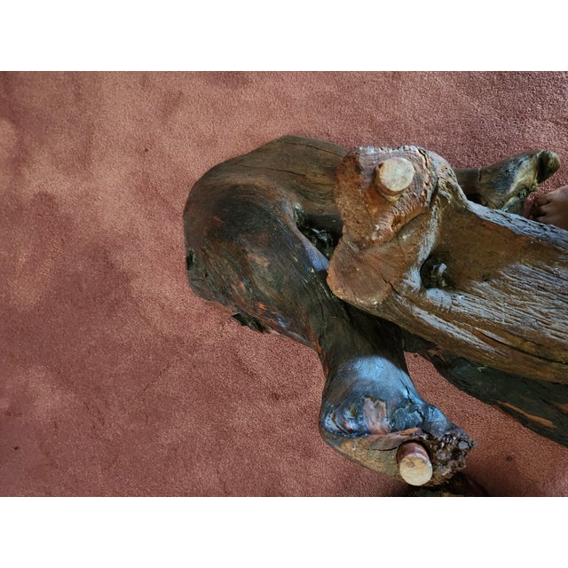 Vintage Live Edge Coffee Table For Sale - Image 9 of 11