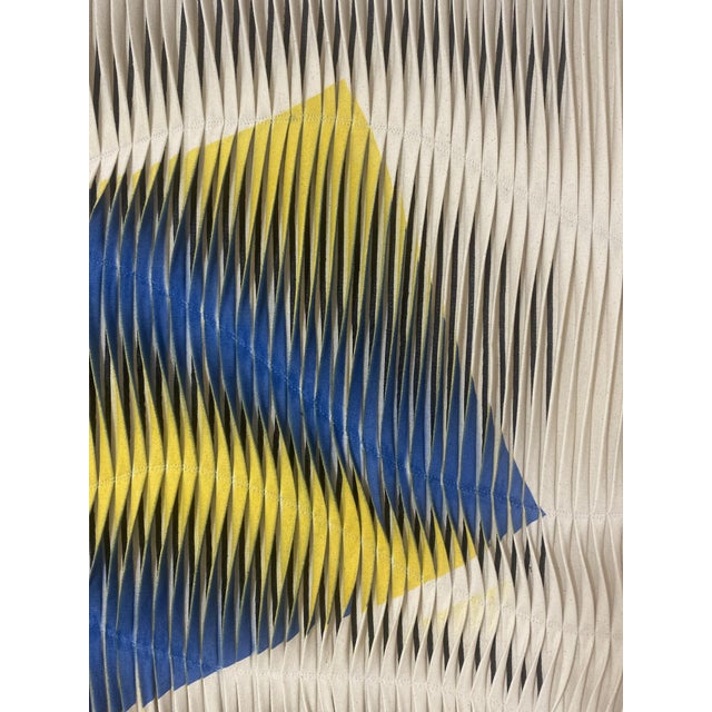 Table sculpture art textiles Ref Kelly Textile sculpture painting wave and relief effect obtained by the magic of...