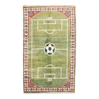 21st Century Soccer Stadium Pattern Rug - 2'7" x 4' For Sale