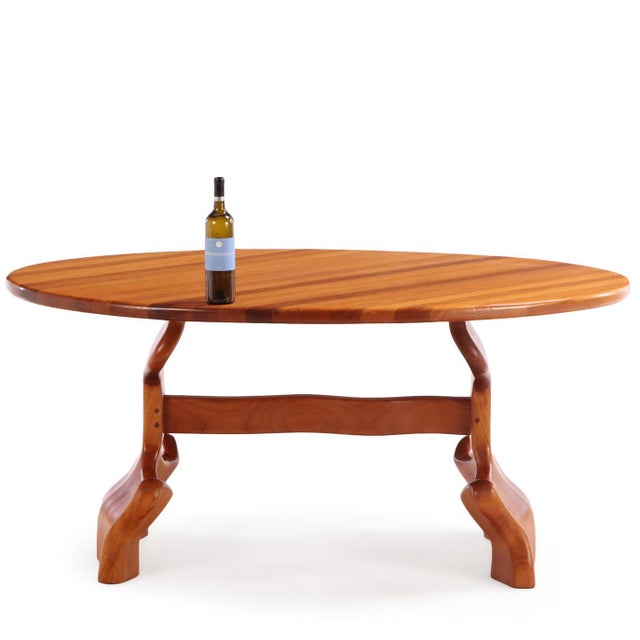 Contemporary Custom Pine Dining Set, 1970s American For Sale - Image 3 of 10