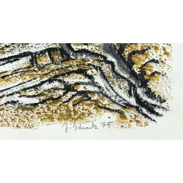 J. Schranz, Montagne, 1975, Watercolor & Gouache on Paper For Sale - Image 4 of 8