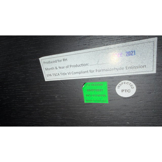 Rh 67”x40” Wyeth Carbonized Split Bamboo Coffee Table For Sale - Image 9 of 9