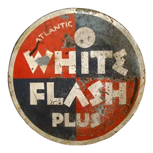 1930s Art Deco era Gas Station Advertising Sign Atlantic Oil