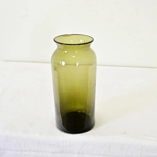 French 18th Century Green Glass Picking Jar For Sale In Baton Rouge - Image 6 of 9