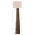 Contemporary Hartley Brown Wood Floor Lamp For Sale - Image 3 of 4