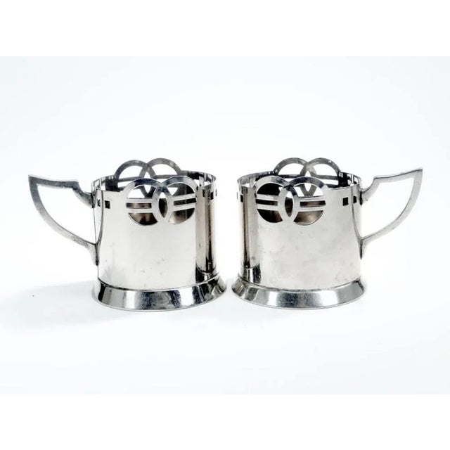 Silver Art Deco Tea Basket from WMF, Germany, 1900s, Set of 2 For Sale - Image 8 of 8