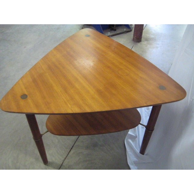 Vintage MidCentury Buch Guitar Pick Side Table Signed Chairish