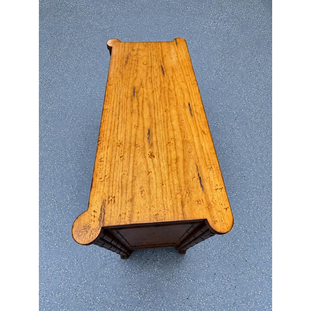 Metal Late 20th Century Aesthetic Style Faux Bamboo Chest of Drawers For Sale - Image 7 of 12