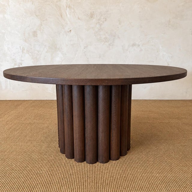 Brown Lavene Dining Table in Kona Finish 60″ For Sale - Image 8 of 8