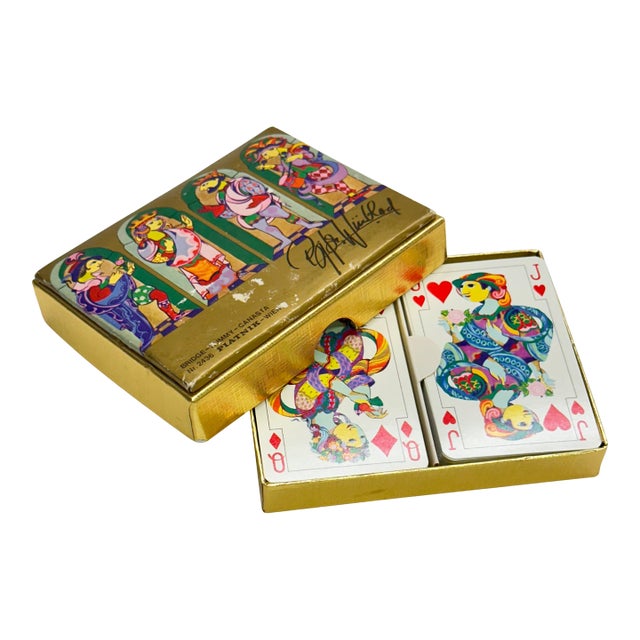 Vintage Piatnik Pop Art Playing Cards by Jimmy Canasta, No. 1436 For Sale