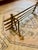 Mid 20th Century Vintage Brass Hat and Coat Train Rack For Sale - Image 5 of 7