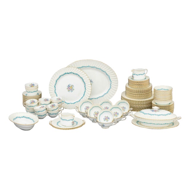 Late 20th Century Minton "Ardmore" Bone China Partial Dinnerware Service Set - 112 pcs For Sale
