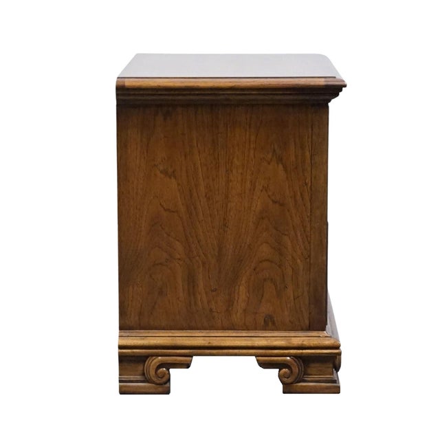 Thomasville Furniture Legacy Collection Italian Mediterranean Style 26" Two Drawer Nightstand 7811-810 For Sale - Image 10 of 12