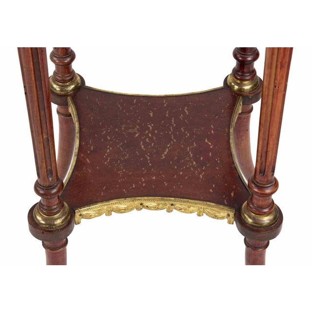 Italian Empire Style Altana Side Table in Wood and Metal, 19th Century For Sale - Image 5 of 8