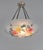 Metal French Art Deco Pendant Light by Loys Lucha - 1930 Chandelier France For Sale - Image 7 of 16