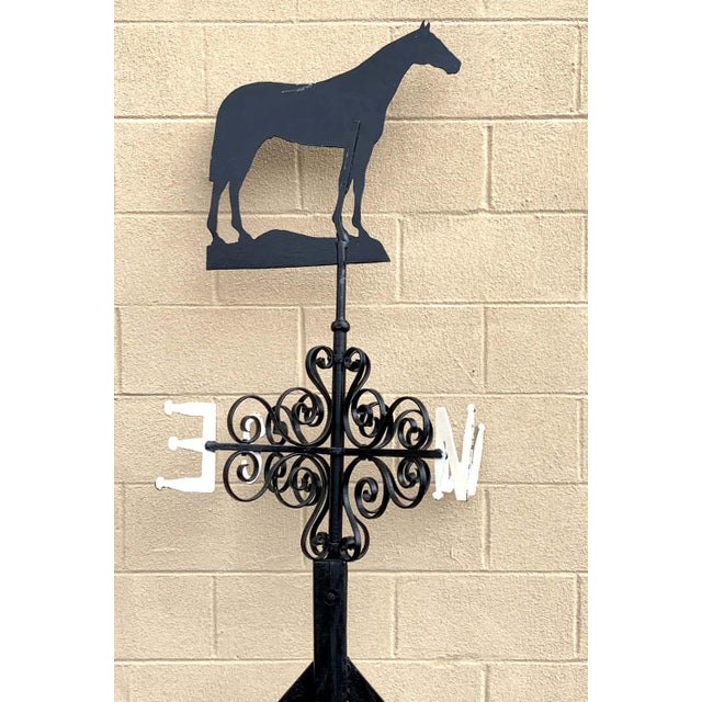 American Early 20th Century Antique American Iron Horse Weathervane, Nashville Tn For Sale - Image 3 of 13
